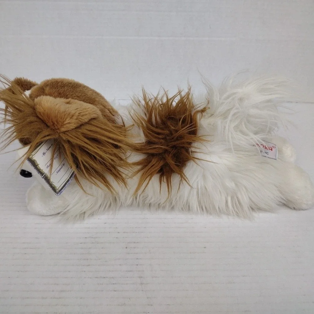 Aurora Puppillons Brown White Papillon Dog Plush Butterfly #30521